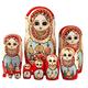 BOGAZY Russian Nesting Dolls Stacking Dolls Matryoshka 10 Pieces Creative Wooden Doll Birthday Gift Toy Doll Nesting Doll Matryoshka Dolls (Color : A)