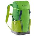 VAUDE Puck kids backpack for Boys & Girls in green, Comfortable Kids Hiking Backpack 14L, Backpack for School with Rain Cover & Magnifying Glass, Ample Storage Space