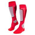 FALKE Women's SK2 Intermediate Wool W KH Breathable Warm Thick 1 Pair Skiing Socks, Red (Rose 8680), 5.5-6.5