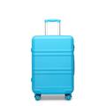 Kono Suitcase Medium 24-Inch Hard Shell Lightweight ABS Travel Suitcase Hand Luggage Trolley with 4 Spinner Wheels & TSA Lock, 65x41x26cm,Blue