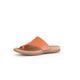 Gabor Lanzarote Orange Leather Womens Toe Post Sandals 43.700.23