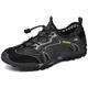 Men's Water Shoes Quick Dry Sports Aqua Shoes Soft Hiking Breathable Lightweight Outdoor Mesh Sandals Barefoot Training Walking Sneakers（Black,7.5/8 UK,42 Brand size