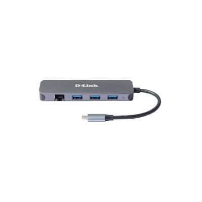 D-Link DUB-2334 5-in-1 USB-C Hub mit Gigabit Ethernet/Power Delivery