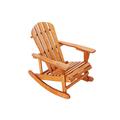 GZMWON Adirondack Rocking Chair Wood in Brown | 34.62 H x 27.62 W x 34.37 D in | Wayfair NIUNIUB082116835