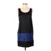 Theory Casual Dress - Shift: Black Color Block Dresses - Women's Size 2