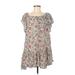 Rachel Zoe Casual Dress - Popover: Gray Floral Dresses - Women's Size Medium