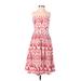 Club Monaco Casual Dress - Midi: Red Damask Dresses - Women's Size 2