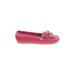 Minnetonka Flats: Slip-on Platform Casual Pink Solid Shoes - Women's Size 6 - Round Toe