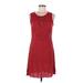 Tommy Hilfiger Casual Dress - A-Line: Red Polka Dots Dresses - Women's Size Medium