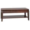 Red Barrel Studio® Coffee Table w/ Storage Living Room Table Modern Coffee Table Wood in Brown | 19.07 H x 47.07 W x 23.07 D in | Wayfair