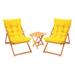 Hokku Designs Mandrill Beech Wood Outdoor Lounge Chair in Brown | 35.43 H x 62.99 W x 17.32 D in | Wayfair 7953B6BB05874C8E8CECBBD1C797AED6