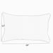 Sunbrella Blue Stripe Indoor / Outdoor Lumbar Pillow Set of 2