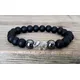 Lucky Elephant BraceletObsidian Bracelet Hematite Bracelet Mens Indian Elephant Bracelet for Men