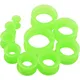 10 PCS Piercing Tunnel Set Soft/Hard Silicone Flesh Tunnel Plug 2g-25mm Flexible Ear Stretching