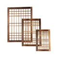 Wood Window Trellis Window Pane Wall Decor for Entryways Living Room