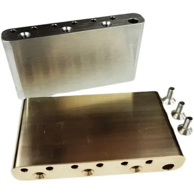 【 Made in japan】 Voll messing Edelstahl 40mm E-Gitarre Tremolo System Brücken block für Mexiko Kotflügel Strat und Squier CV