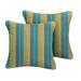 Sunbrella Astoria Lagoon/ Cast Silver Corded Indoor/ Outdoor Pillow Set