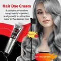 100ml Gray Color Hair Dye Cream Unisex Smoky Gray Punk Style Light Grey Silver Disposable Hair Dye