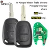 KEYECU 433MHz PCF7946 Chip Remote Key Fob per Renault Kangoo Master Trafic Movano Vivaro Primastar