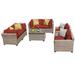 Monterey 7 Piece Outdoor Wicker Patio Furniture Set