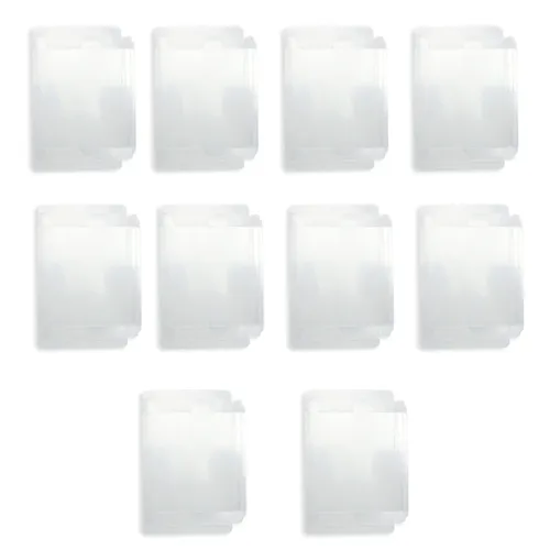 10 Stück transparente Schutzhülle für NES-Spielkassettenbox Spielkarte transparente staubdichte