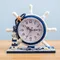 Orologio Helmsman in stile mediterraneo ornamento da tavolo in legno retrò per la decorazione domestica dell