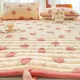 Winter Milk Velvet Mattress Toppers Home Dormitory Single Double Bedspread Fold Bed Sheets Thin