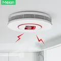 Meian Tuya Zigbee Sensore di fumo Protezione antincendio Rilevatore di fumo Allarme antincendio Sistema di sicurezza domestica Vigile del fuoco Lavoro per la vita intelligente