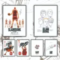 The Player Slam Dunk Wall Art Poster Japan Classic Anime Py Canvas Painting Sports Basketball