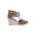 Dolce Vita Wedges: Brown Solid Shoes - Women's Size 8 - Round Toe