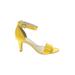 a.n.a. A New Approach Heels: Yellow Color Block Shoes - Women's Size 9 1/2