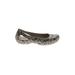 Crocs Flats: Gray Leopard Print Shoes - Women's Size 10