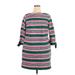 Draper James X ELOQUII Casual Dress: Green Stripes Dresses - Women's Size 14 Plus