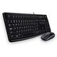Logitech MK120 Kabelgebundenes Tastatur-Maus-Set, Optische Maus, USB-Anschluss, PC/Laptop, Russisches Layout - Schwarz
