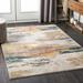 Pearces 8'10" x 12' Modern Cream/Light Gray/Medium Gray/Saffron/Sage/Peach/Olive/Mustard Area Rug - Hauteloom