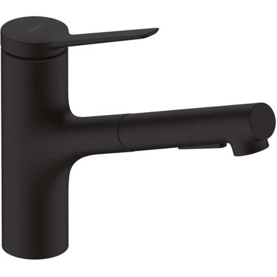 Hansgrohe - Zesis M33 - Spültischarmatur 150, mit ausziehbarem Brause, Schwarz matt 74800670