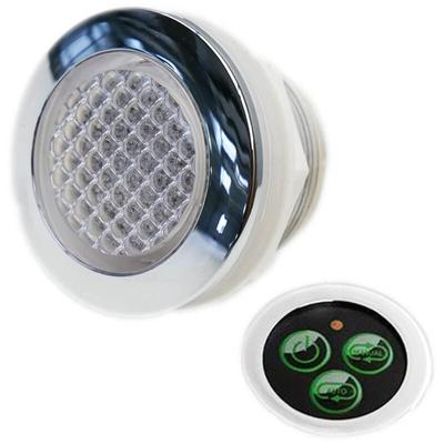 Chromotherapy LED Spot Wasserdicht, einbaubar + Steuertaste + Transformator 12V für Hammam und Image