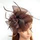 plumes / filet fascinators chapeau derby kentucky / casque avec plume / floral / fleur 1pc mariage / occasion spéciale / tea party casque