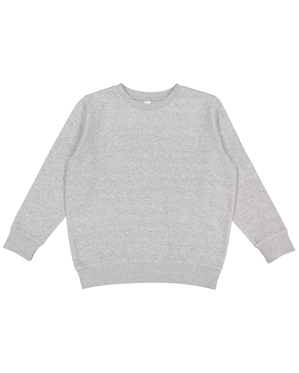 LAT L2225 Youth Fleece Sweatshirt in Heather size Large | Cotton/Polyester Blend 2225LA, 2225