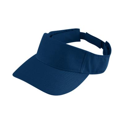 Augusta Sportswear 6226 Youth Sport Twill Visor in Navy Blue | Cotton