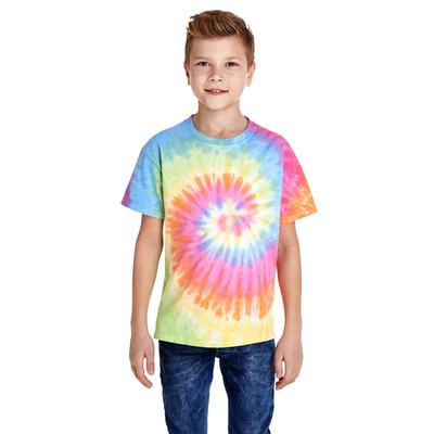 Tie-Dye CD100Y Youth T-Shirt in Eternity size Large | Cotton