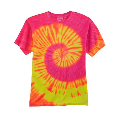 Tie-Dye CD100 Tie Dye Top in Fluorescent Swirl size 2XL | Cotton T1000, 1000