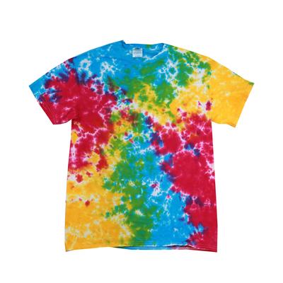 Tie-Dye CD100 Tie Dye Top in Multi Rainbow size XL | Cotton T1000, 1000