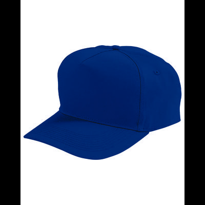 Augusta Sportswear 6207 Youth Five-Panel Cotton Twill Cap in Navy Blue