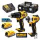 Pack de 2 outils 18 V POWERSTAK (DCD709/DCF809) + 2 batteries 1,7 Ah + chargeur + coffret T-STAK DEWALT DCK2062E2T-QW