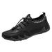 KaLI_store Sneakers for Men Mens Running Shoes Slip-on Walking Tennis Sneakers Lightweight Breathable Casual Soft Sole Mesh Workout Sports Shoes Black 10