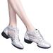 Ladies Casual Comfortable Dance Shoes For Womens Latin Dance Shoes Heeled Ballroom Salsa Tango Party Sequin Dance Shoes Cute Women Sandals Size 11 Rhinestone Shoes for Women Flat Sandals Rose Women