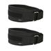 2pcs Stomach Ultimate Waist Training Belt Back Support Belt Weightlifting Belt For Men Women Lifting Weights Size M (Black)