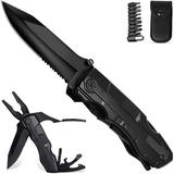 Multifunction Knife Swiss Military Knife 10 In 1 Stainless Steel Pocket Multifunction Knife With Bottle Opener Screwdriver Pliers For Camping Hiking
