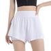 Shorts For Women Pocket Women Sports Wear Mini Tennis Skirt Women Tennis Dress Women s Shorts Casual Summer Women s Shorts Casual Plus Size Shorts For Women Trendy(color:White size:XL)